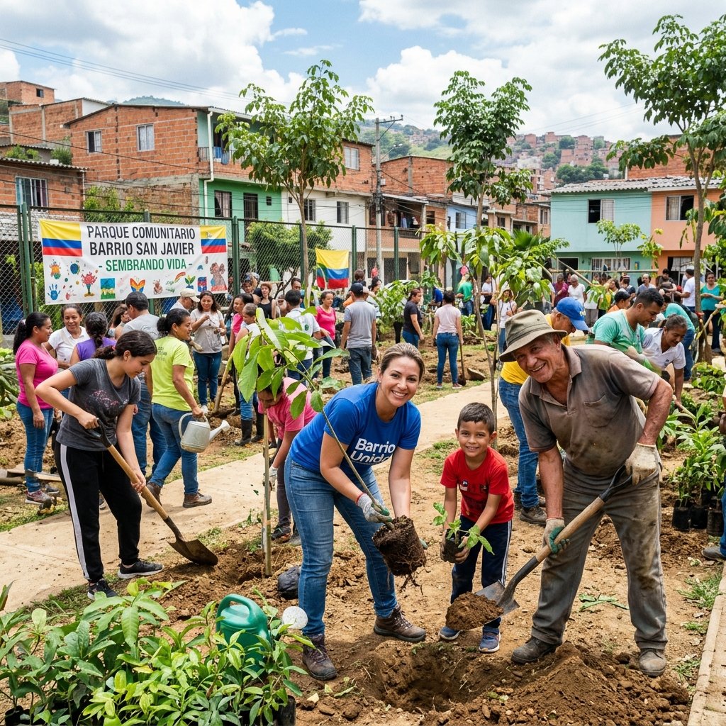 Jornada de Siembra de Árboles en el Parque Central