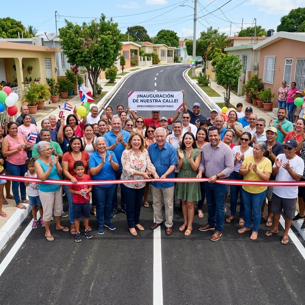 ¡Inauguramos la nueva vía pavimentada!